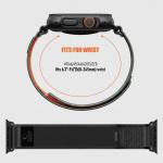 Curea Tech-Protect Nylon Elite compatibila cu Apple Watch 8/9/10/11/12/SE/Ultra, 44/45/46/49mm, Negru / Portocaliu 9 - lerato.ro