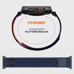 Curea Tech-Protect Nylon Elite compatibila cu Apple Watch 8/9/10/11/12/SE/Ultra, 44/45/46/49mm, Navy / Orange 9 - lerato.ro