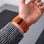 Curea Tech-Protect NylonLoop compatibila cu Garmin Fenix 5 / 6 / 6 Pro / 7 / 8 / 8 Pro / 9 / 9 Pro (47 MM), Portocaliu 5 - lerato.ro