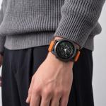 Curea Tech-Protect NylonLoop compatibila cu Garmin Fenix 5 / 6 / 6 Pro / 7 / 8 / 8 Pro / 9 / 9 Pro (47 MM), Portocaliu 9 - lerato.ro