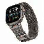 Curea din otel inoxidabil Tech-Protect Milano Vanguard compatibila cu Apple Watch 6/7/8/9/10/SE/Ultra 1/2, 44/45/46/49mm, Gunmetal 4 - lerato.ro