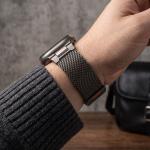 Curea din otel inoxidabil Tech-Protect Milano Vanguard compatibila cu Apple Watch 6/7/8/9/10/SE/Ultra 1/2, 44/45/46/49mm, Gunmetal 8 - lerato.ro