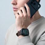 Curea din piele Tech-Protect LeatherFit Craft compatibila cu Apple Watch 6/7/8/9/10/SE/Ultra 1/2, 44/45/46/49mm, Maro 6 - lerato.ro