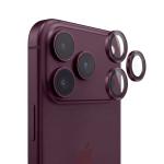 Protectie camera foto Tech-Protect Camring Fit Plus compatibila cu iPhone 18 Pro Max / 18 Pro, Burgundy 2 - lerato.ro