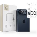 Set 2 protectii camera foto Tech-Protect Camring Fit Plus compatibila cu iPhone Duo, Transparent / Negru 4 - lerato.ro