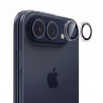 Set 2 protectii camera foto Tech-Protect Camring Fit Plus compatibila cu iPhone Duo, Transparent / Negru 2 - lerato.ro
