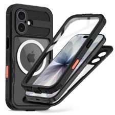 Carcasa waterproof Tech-Protect ShellBox cu MagSafe compatibila cu iPhone 17, IP68, Protectie display, Negru