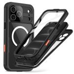 Carcasa waterproof Tech-Protect ShellBox cu MagSafe compatibila cu iPhone 17 Pro / 18 Pro, IP68, Protectie display, Negru 2 - lerato.ro