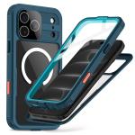 Carcasa waterproof Tech-Protect ShellBox cu MagSafe compatibila cu iPhone 17 Pro / 18 Pro, IP68, Protectie display, Ocean Blue 2 - lerato.ro