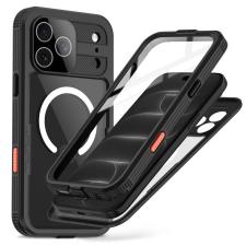 Carcasa waterproof Tech-Protect ShellBox cu MagSafe compatibila cu iPhone 17 Pro Max / 18 Pro Max, IP68, Protectie display, Negru