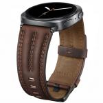 Curea din piele Tech-Protect LeatherFit Craft compatibila cu Samsung Galaxy Watch 8 / 9 / Classic (40 / 44 / 46 mm), Maro 3 - lerato.ro