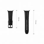 Curea din piele Tech-Protect LeatherFit Craft compatibila cu Samsung Galaxy Watch 8 / 9 / Classic (40 / 44 / 46 mm), Negru 5 - lerato.ro