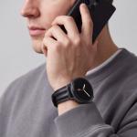 Curea din piele Tech-Protect LeatherFit Craft compatibila cu Samsung Galaxy Watch 8 / 9 / Classic (40 / 44 / 46 mm), Negru 6 - lerato.ro