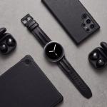 Curea din piele Tech-Protect LeatherFit Craft compatibila cu Samsung Galaxy Watch 8 / 9 / Classic (40 / 44 / 46 mm), Negru 7 - lerato.ro