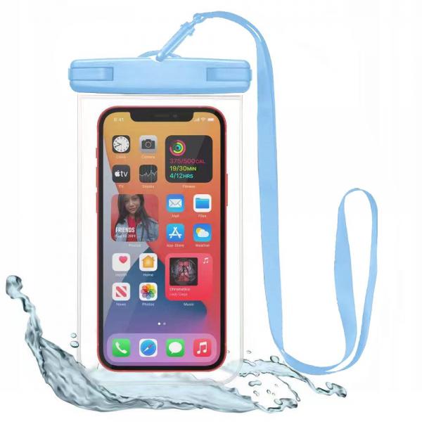 Husa waterproof universala TECH-PROTECT pentru dispozitive 6.9 inch Blue