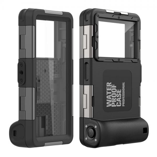 Husa waterproof universala TECH-PROTECT Diving Case pentru dispozitive 6.7 inch, IPX8, Negru 1 - lerato.ro