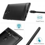 Carcasa TECH-PROTECT TPUCARBON Sony Xperia XA2 Black