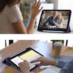 Husa Tech-Protect Smartcase Pen compatibila cu iPad 10.9 inch 2022 Navy Blue
