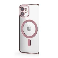 Carcasa TECH-PROTECT MAGSHINE MagSafe compatibila cu iPhone 11 Rose Gold