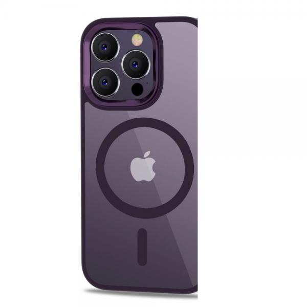 Carcasa TECH-PROTECT MAGMAT MagSafe compatibila cu iPhone 14 Pro Deep Purple 1 - lerato.ro