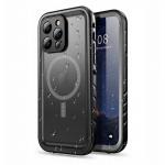 Carcasa waterproof TECH-PROTECT Shellbox MagSafe compatibila cu iPhone 14 Pro, IP68, Protectie display, Negru 2 - lerato.ro