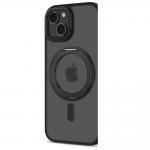 Carcasa TECH-PROTECT MagRing MagSafe compatibila cu iPhone 15 Matte Black 2 - lerato.ro