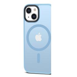Carcasa TECH-PROTECT MAGMAT MagSafe compatibila cu iPhone 15 Matte Sky Blue