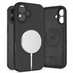 Carcasa TECH-PROTECT Liquid Silicone MagSafe compatibila cu iPhone 16 Black 4 - lerato.ro