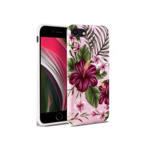 Carcasa TECH-PROTECT Floral compatibila cu iPhone 7/8/SE 2020/2022 Pink 1 - lerato.ro