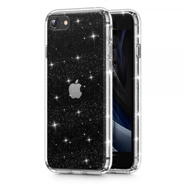 Carcasa TECH-PROTECT Glitter compatibila cu iPhone 7/8/SE 2020/2022 Clear 1 - lerato.ro