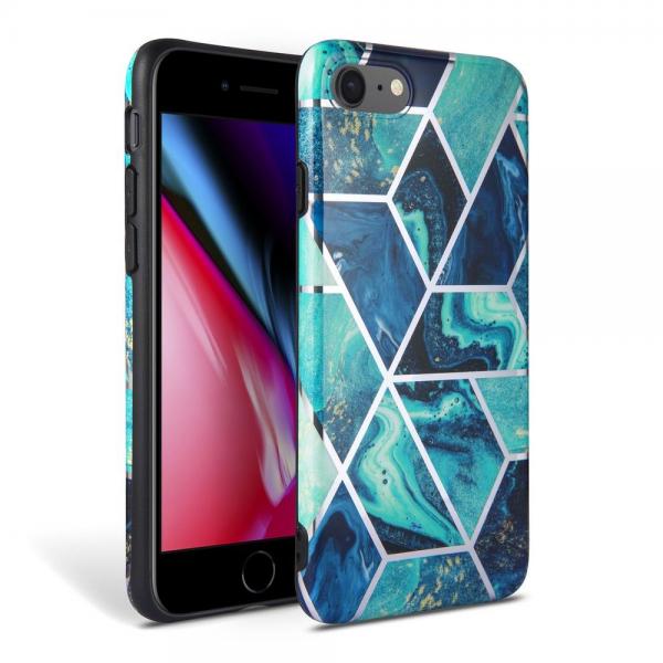 Carcasa TECH-PROTECT Marble iPhone 7/8/SE 2020/2022 Blue
