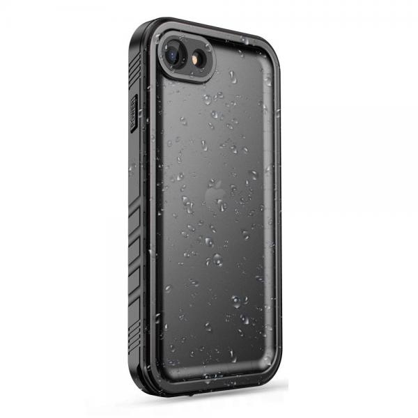 Carcasa waterproof TECH-PROTECT Shellbox compatibila cu iPhone 7/8/SE 2020/2022, IP68, Protectie display, Negru 1 - lerato.ro