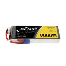Camere video/foto si accesorii, Acumulator Lipo Tattu 25C 6S1P cu mufa EC5, 9000 mAh, Negru, lerato.ro