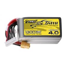 Camere video/foto si accesorii, Acumulator Lipo Tattu R-Line 4.0 cu mufa XT60, 1300 mAh, Galben, lerato.ro