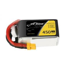 Camere video/foto si accesorii, Acumulator Tattu 75C 4S1P cu mufa XT30, 450 mAh, Negru, lerato.ro