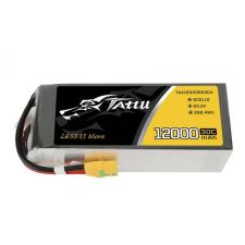Camere video/foto si accesorii, Acumulator Tattu 30C 6S1P cu mufa XT90, 12000 mAh, Negru, lerato.ro