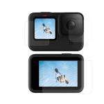 Folie protectie lentila si display Telesin pentru camera video sport GoPro Hero9/10/11 Black, PET, Transparent 3 - lerato.ro