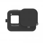 Carcasa protectie Telesin pentru camera video sport GoPro Hero8 Black, Negru