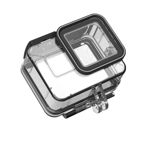 Carcasa protectie waterproof Telesin pentru camera video sport GoPro Hero8 Black, Transparent 1 - lerato.ro