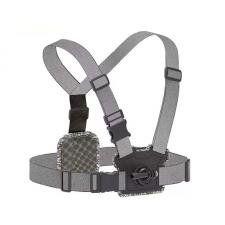 Camere video/foto si accesorii, Sistem de prindere pe piept Telesin Chest Strap pentru camere video sport, Gri, lerato.ro