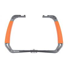 Camere video/foto si accesorii, Suport tip stabilizator pentru scufundari Telesin compatibil cu camere video sport, Aluminiu, Gri/Portocaliu, lerato.ro