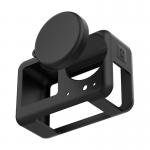 Carcasa protectie din silicon Telesin, snur inclus, compatibila cu camera DJI Osmo Action 3/4/5 Pro, Negru 3 - lerato.ro