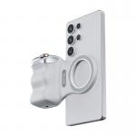 Grip Telesin Fun Shot cu MagSafe compatibil cu iPhone 16 /15 / 14 / 13 / 12, 130mAh, Alb 3 - lerato.ro