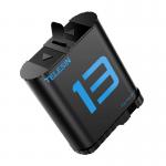 Baterie reincarcabila TELESIN compatibila cu GoPro Hero 13, 1900 mAh, 4.4V, Negru 3 - lerato.ro
