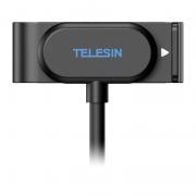 Adaptor pentru incarcare magnetica Telesin S6-CLC-01-TGP pentru GoPro 9 / 10 / 11 / 12 / 13, Negru