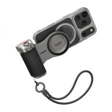 Kit Telesin Master Grip Standard compatibil cu iPhone 17 Pro, Maner Grip, Carcasa si curea incluse in pachet, 3200mAh, Compatibil MagSafe, USB-C, Gri