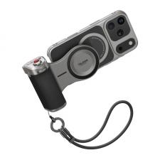 Kit Telesin Master Grip Standard compatibil cu iPhone 17 Pro Max, Maner Grip, Carcasa si curea incluse in pachet, 3200mAh, Compatibil MagSafe, USB-C, Gri