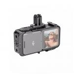 Cadru de protectie din aluminiu Telesin OA-FMS-002 compatibil cu DJI Action 2, Gri 4 - lerato.ro