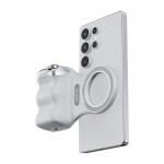 Grip pentru telefon Telesin Fun Shot Grip2, Compatibil MagSafe, Rotita zoom, Declansator foto / video, Alb 3 - lerato.ro