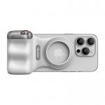 Grip pentru telefon Telesin Fun Shot Grip2, Compatibil MagSafe, Rotita zoom, Declansator foto / video, Alb 4 - lerato.ro